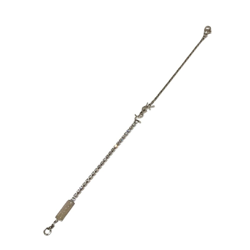 Saint Laurent Cassandra Bracelet, 17cm, Metal Rhinestone, 712345 Y1526 - Picture 9 of 9